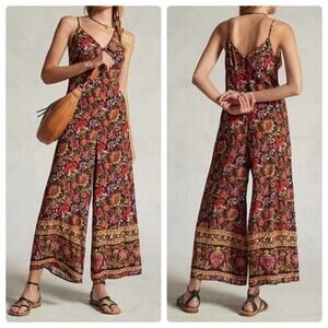 Anthropologie Multicolor Floral Jumpsuit